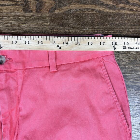 Vineyard Vines Breaker Pant Mens 36x30 Pink Lightweight Straight Leg Flat Front - Picture 6 of 12